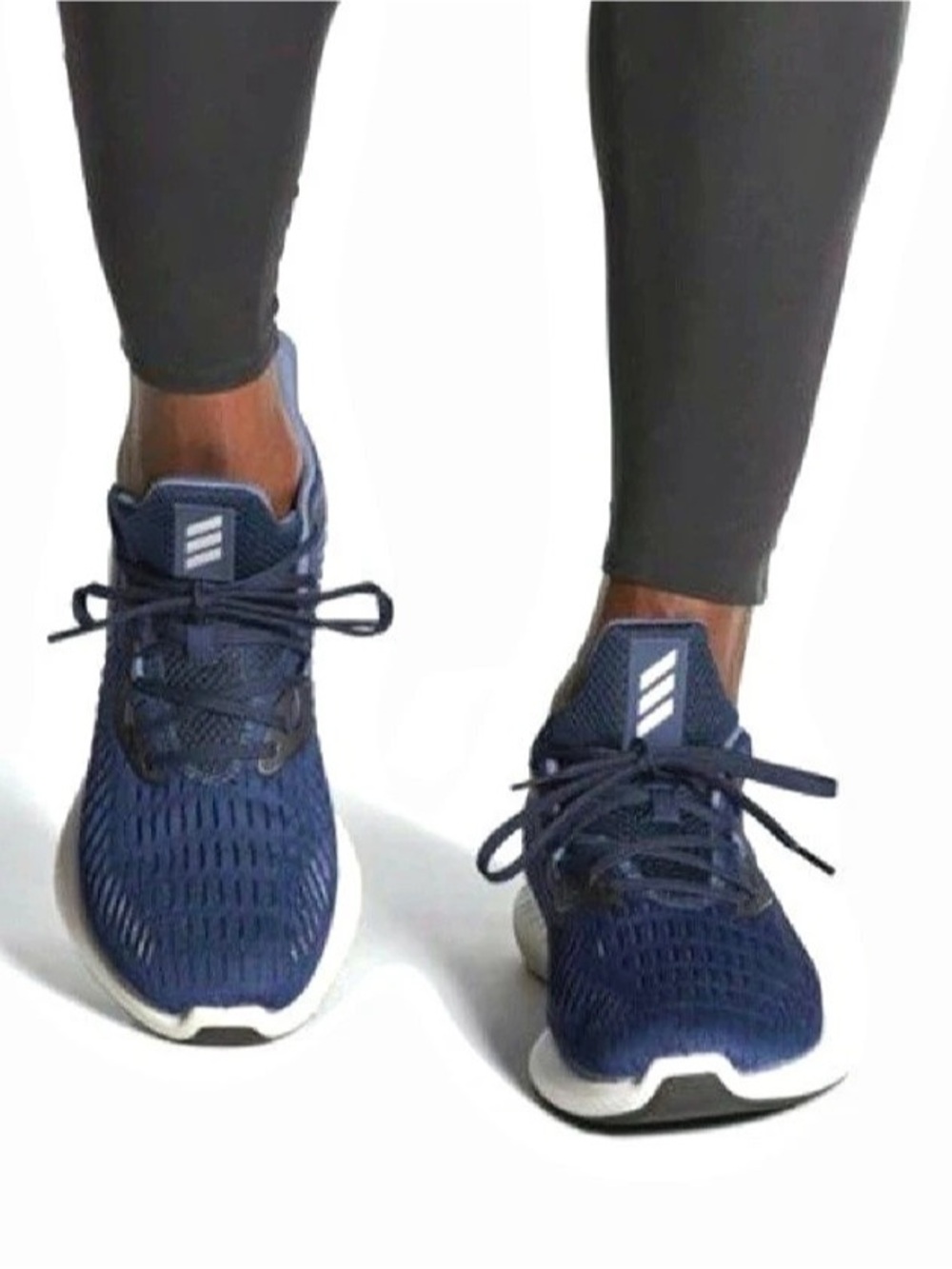 Adidas Alphabounce Beyond Team Collegiate Navy Blue & White Sneakers 5.5M 6.5W